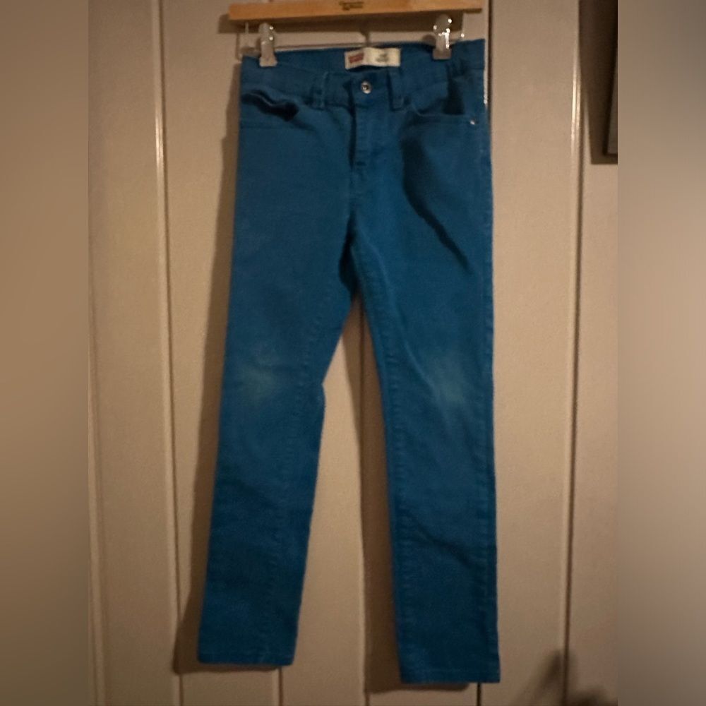 Bright teal Levi Strauss skinny 510 12 reg 26 w 26 l